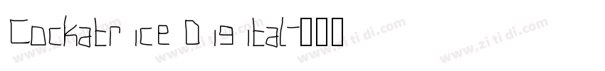 Cockatrice Digital字体转换